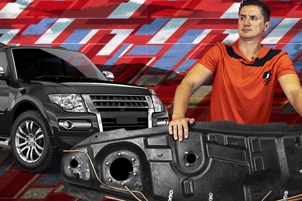 Пластиковый бензобак Mitsubishi Pajero 3 и 4 под дизель на 88 литров